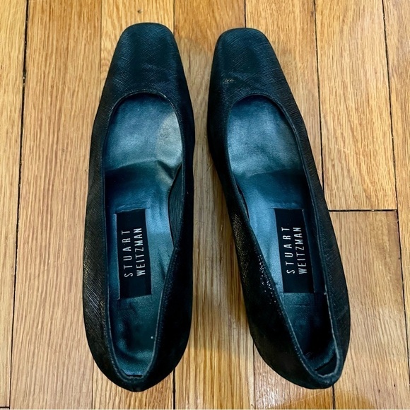 Stuart Weitzman Textured Black Pumps - Picture 5 of 7